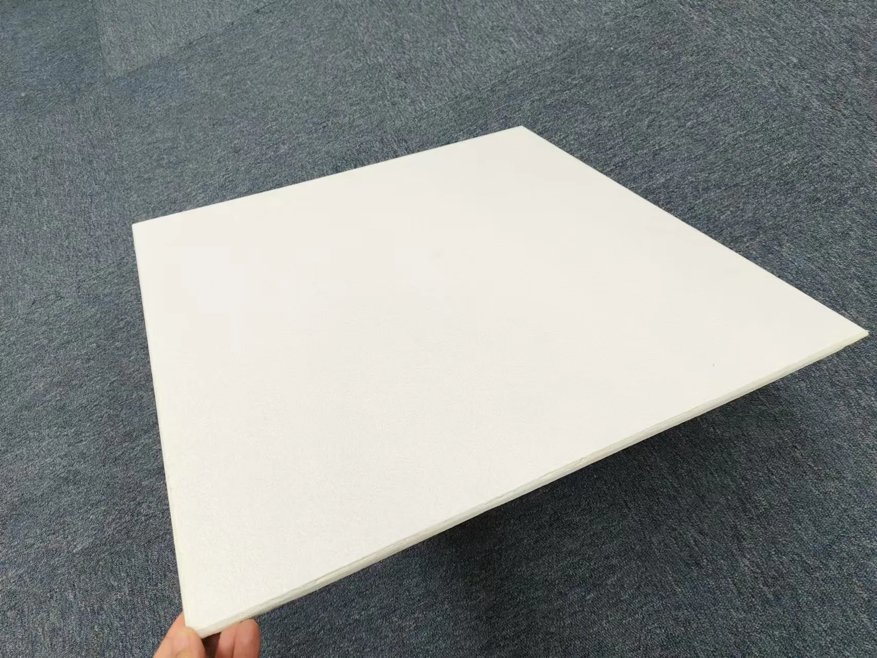 Non-Combustible Sound Absorbing Material Acoustic Fiberglass Insulated Ceiling Panels Made in China