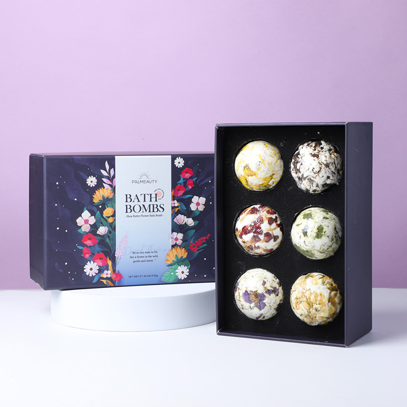 Customize Logo Bath Bomb with Flower Petal Rose Petal Dried Flower Bath Bomb Petal Flower Bath Bomb Set