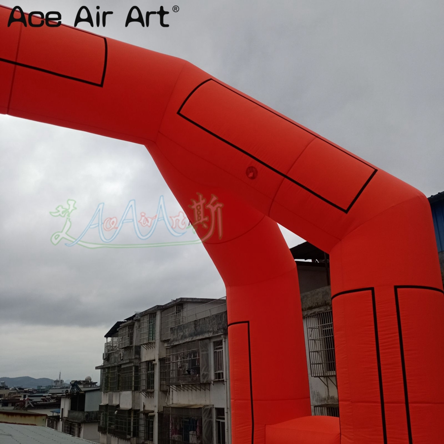 8m*4m Inflatable Orange Four -Legged Arch, The Event Site, Can Customize Logo