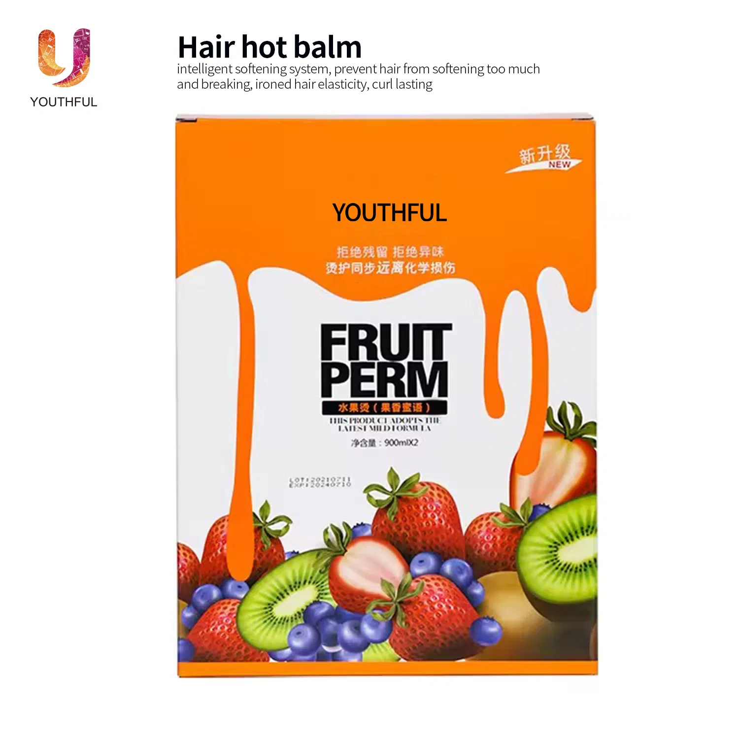 Wholesale Hair Care Moisturizing Fruity Straight Hair Curling Perm Cream