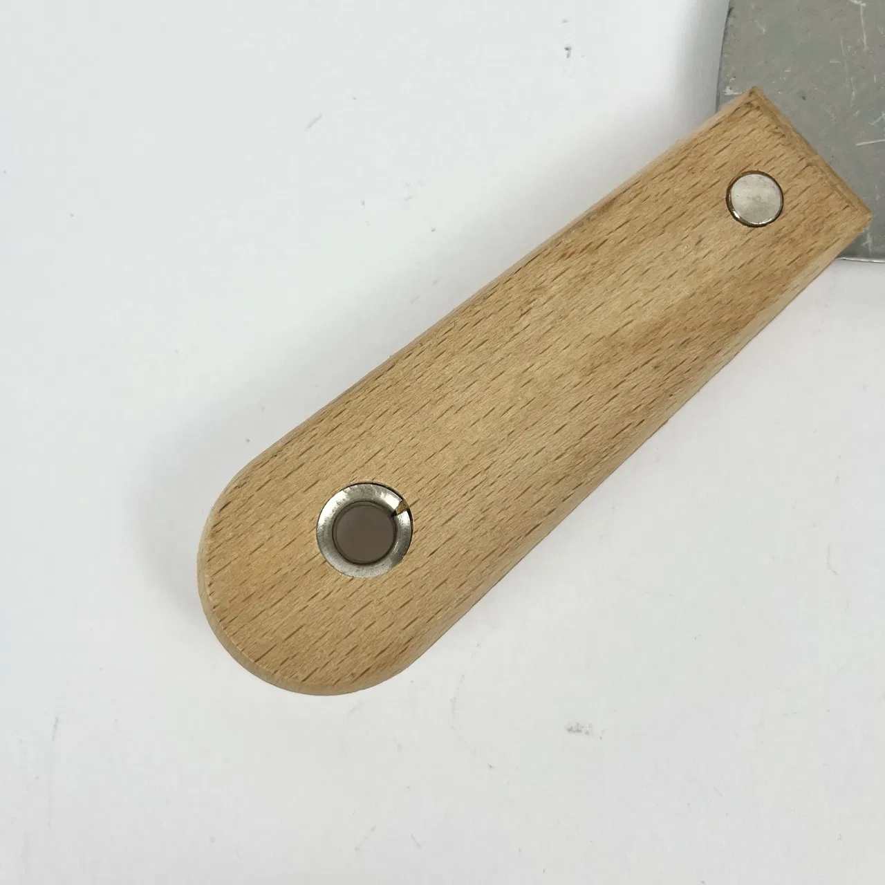 Custom Spackle Stainless Steel Wall Putty Knife Wooden Handle for Drywall Decals
