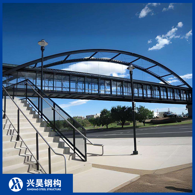 Large Span Steel Structure Arch Bridge Prefabricated Heavy-Duty Steel Bridge for Highway and River Use