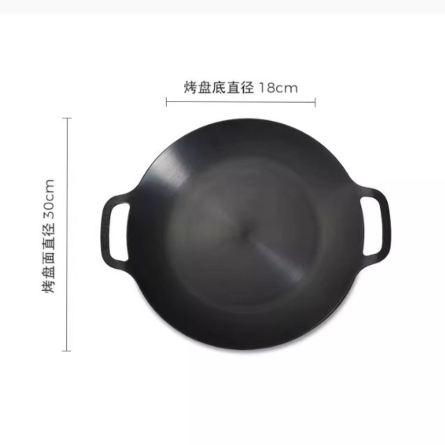 Premium Inorganic Ceramic Coated Picnic Grill Pan for Outdoor Cooking