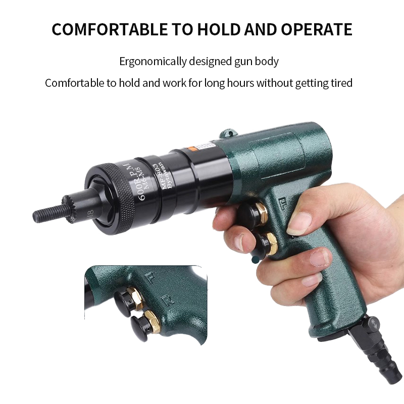 804 Portable Pneumatic Riveting Tools Industrial Grade Pneumatic Rivet Guns Rivet Nut Guns