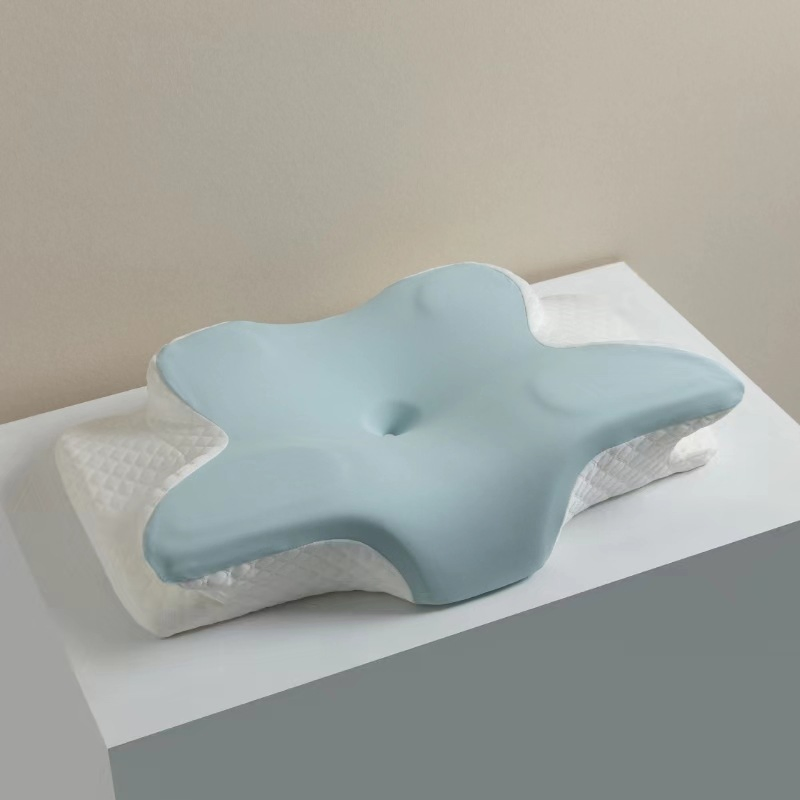 Butterfly Shape Memory Foam Pillow for Neck Support, Slow Rebound Cervical Pillow