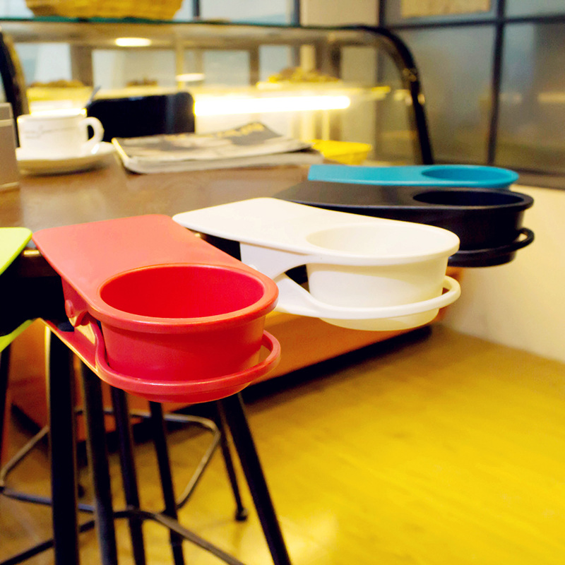 Universal Clip Cup Holder Desk Table Side Mug Bottle Stand Bl15624