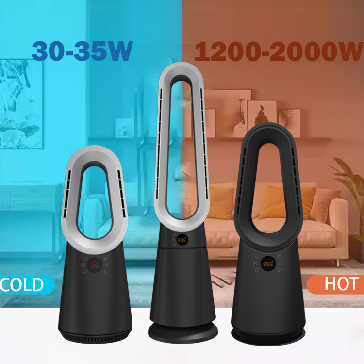 Cooler Heater Bladeless Fan Safe for Children and Pets Soft Wind for Air Circulation for Huge Space