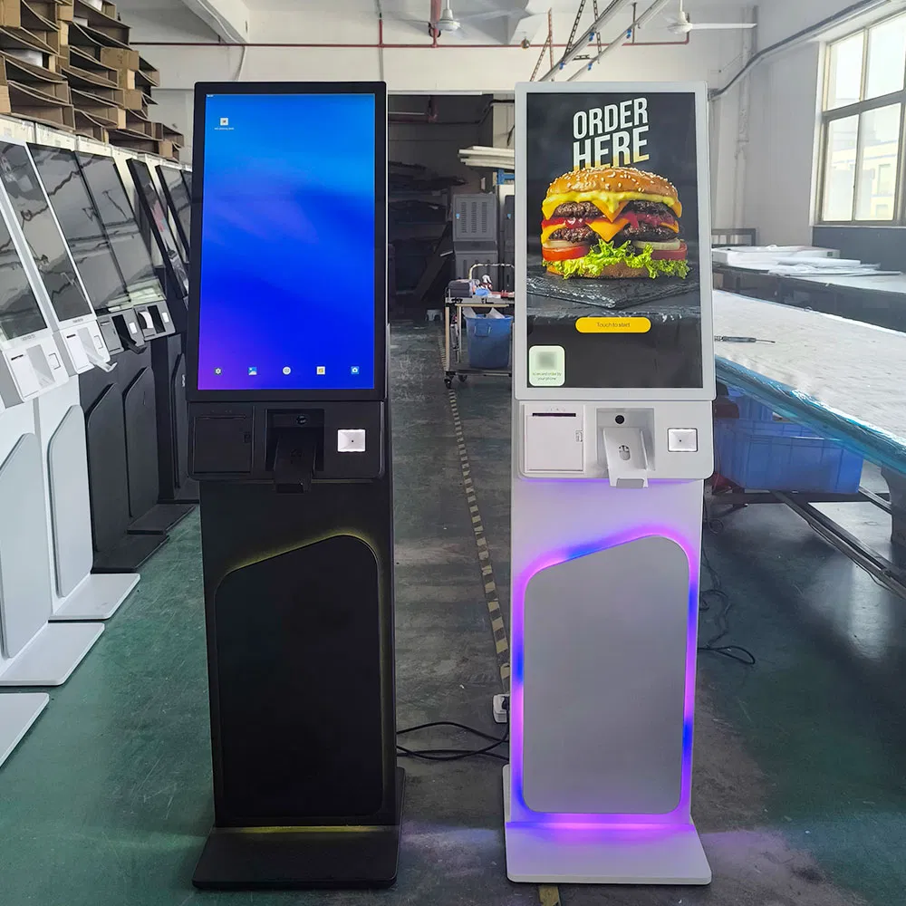 27 Inch Self Service Ordering Kiosk with Printer POS Stand Qr Code Payment Machine