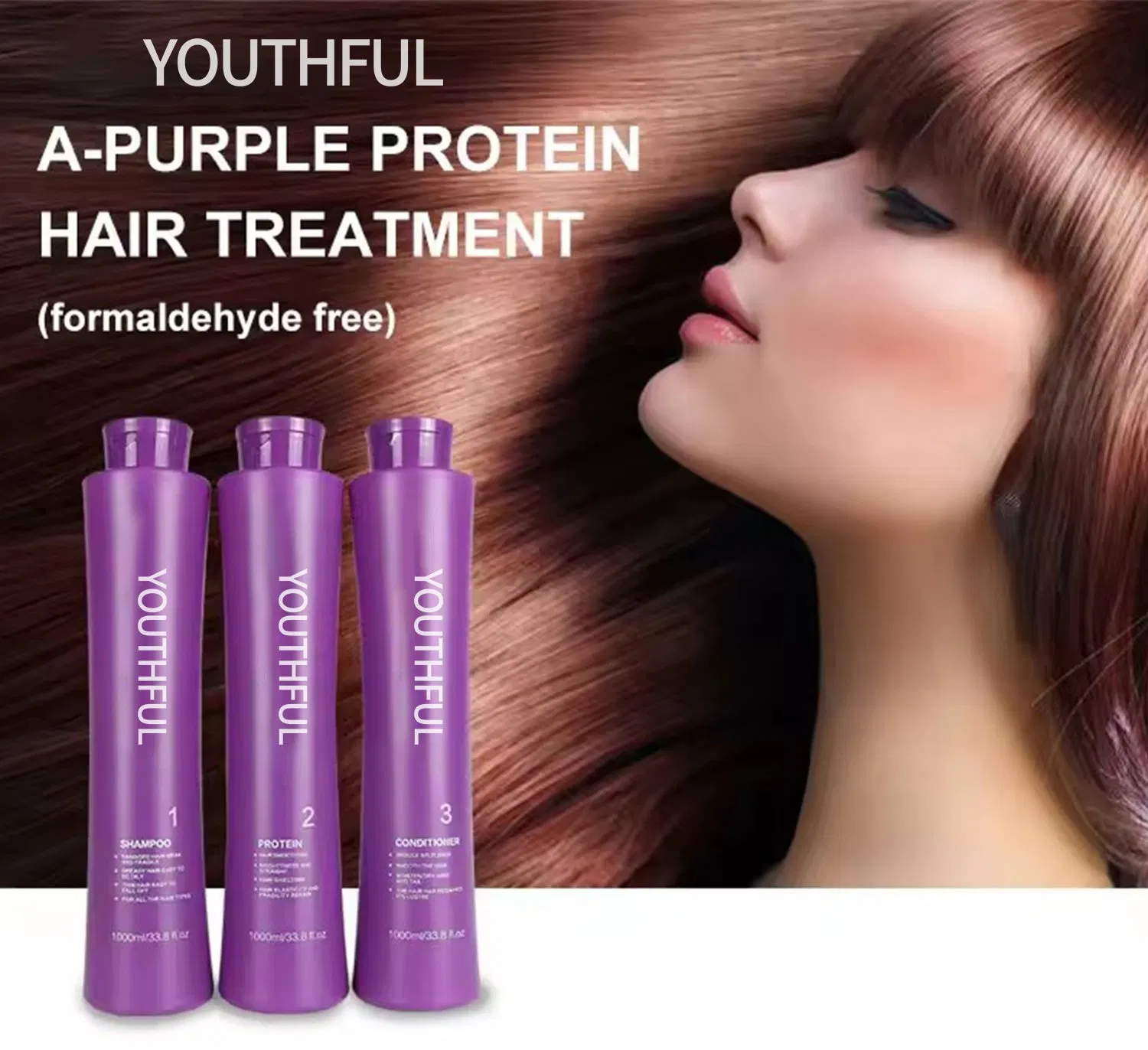 Keratin 1000ml Without Formaldehyde Hair Treatment Straightening Cream