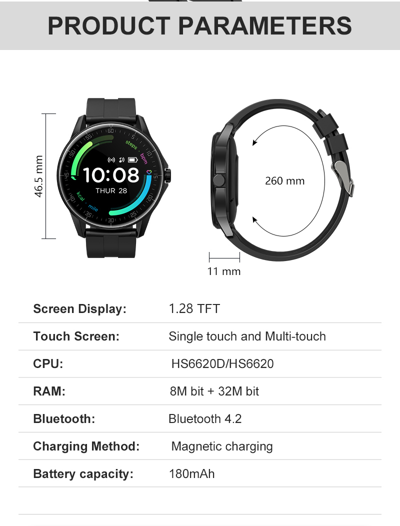 Умные часы Android Y-h60 для мужчин и женщин