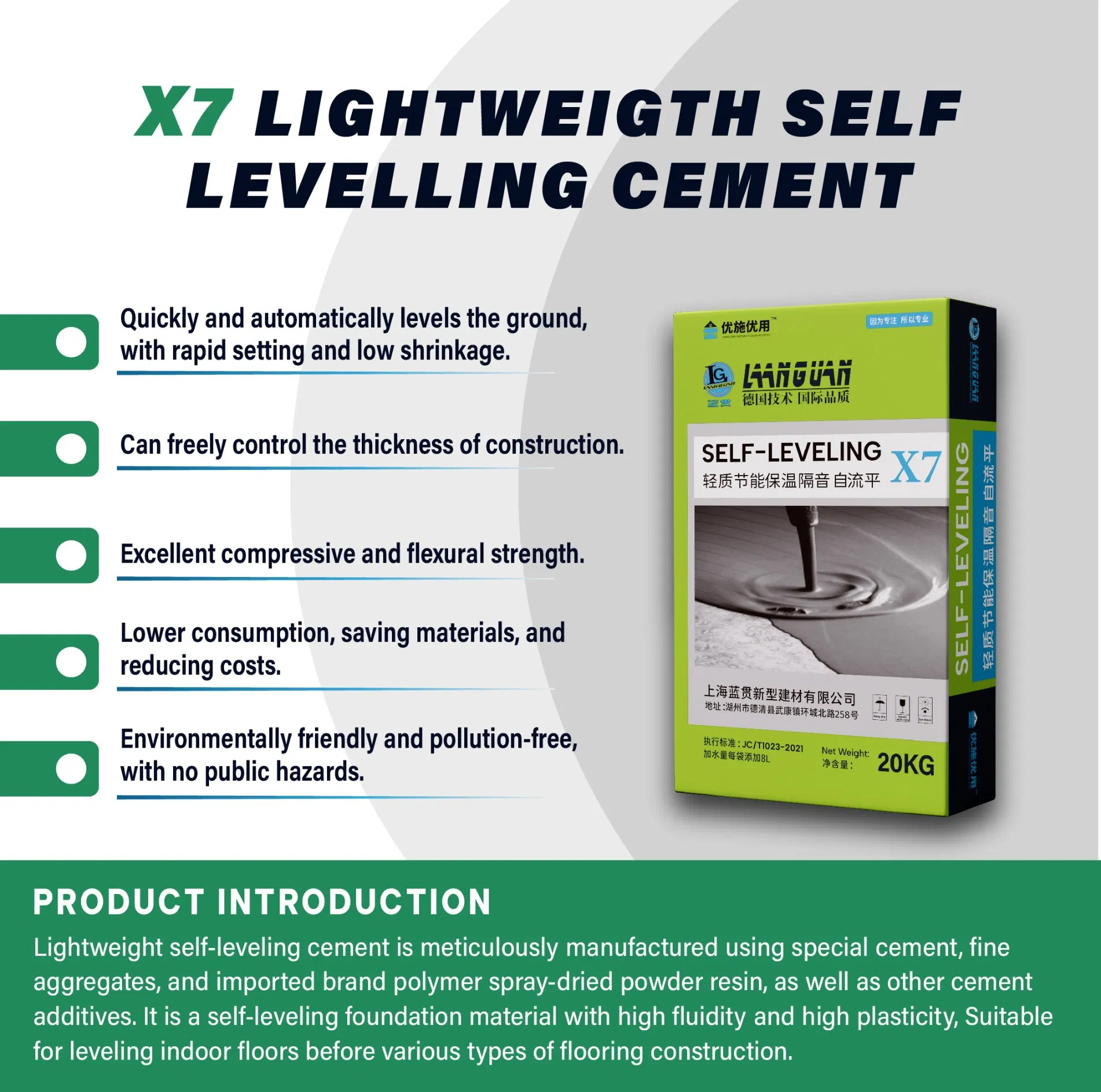 High Ductility Levelling Compound for The Installation of Flooring
