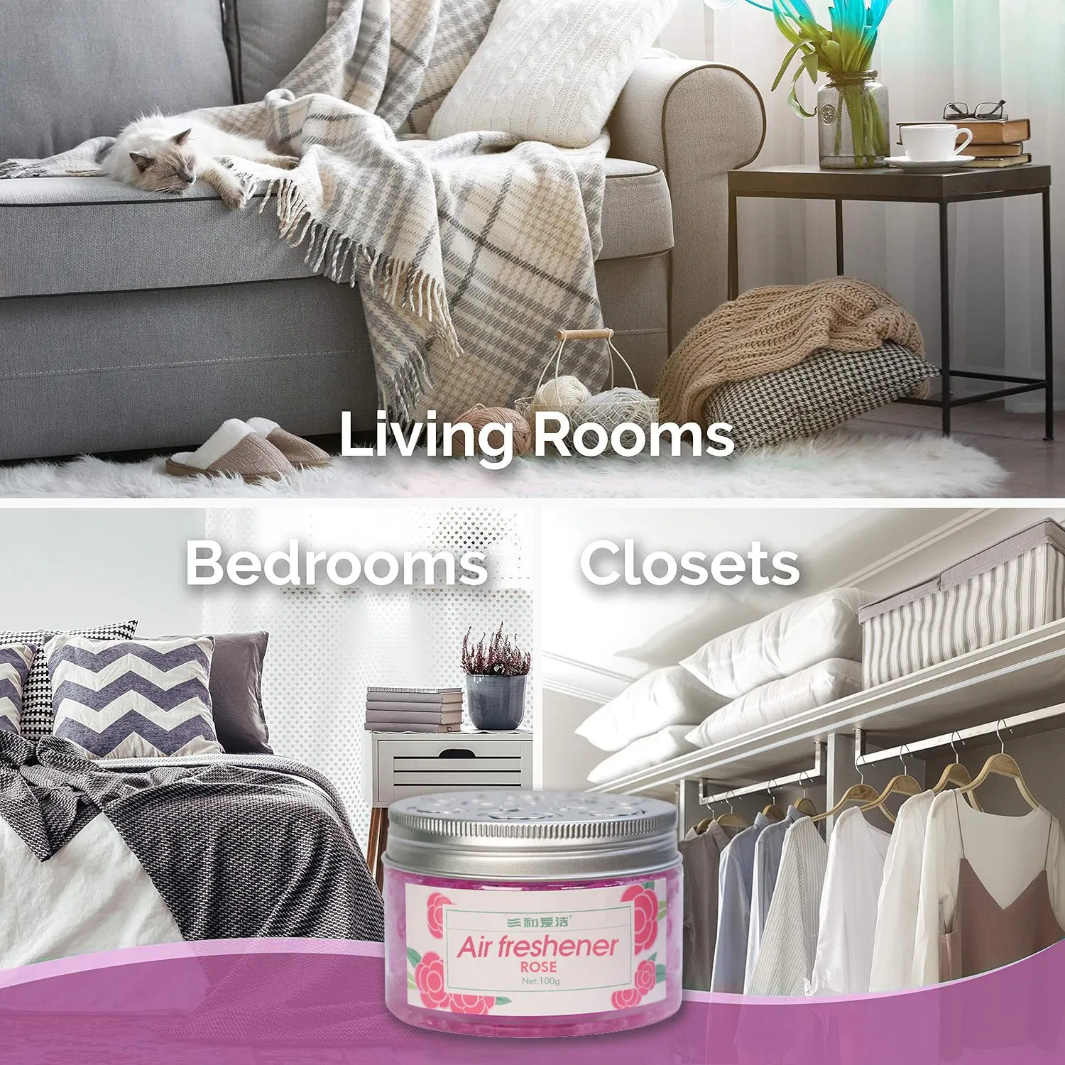 Sanvo Air Freshener Deodorant Hotel Aromatherapy Household Crystal Fragrance Beads Toilet Closet Aromatherapy Freshener