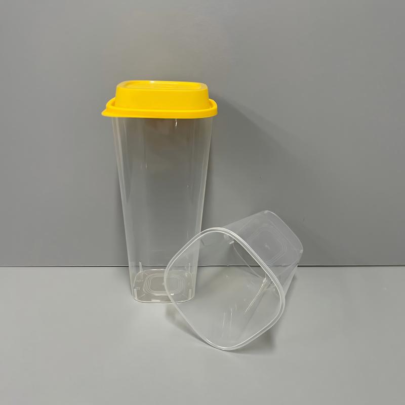 Custom Logo Plastic Cup Disposable 12/16/24/32 Oz Pet PP Milkshake Coffee Cold Cup with Lids Straws