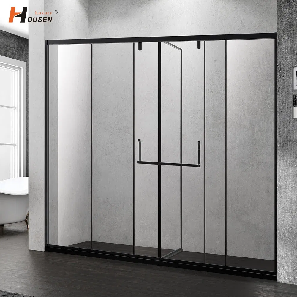 Custom Design Tempered Glass Shower Door Enclosure Screen Pivoted Shower Room