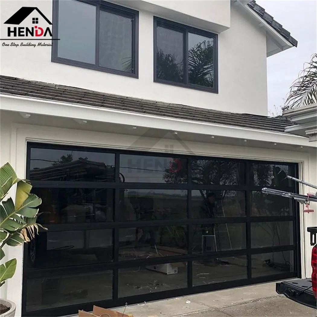 America Hot Selling Wholesale Price Customized Residential House Villa Modern Insulated Remote Control Roller Shutter Glass Automatic Garage Door