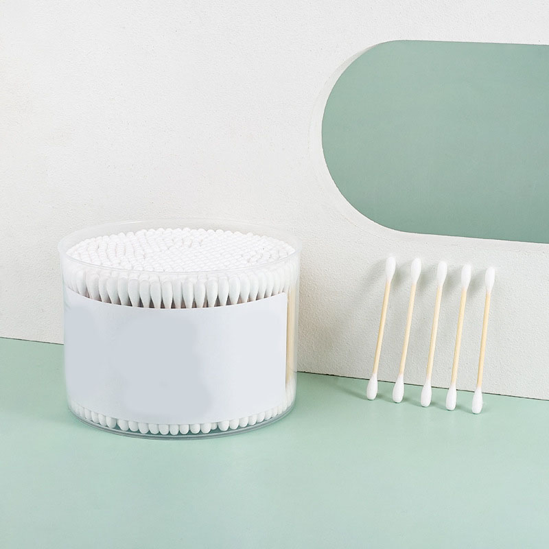 Factory Price Sanitary Bamboo Wood Household Disposable Double-Headed Cotton Buds