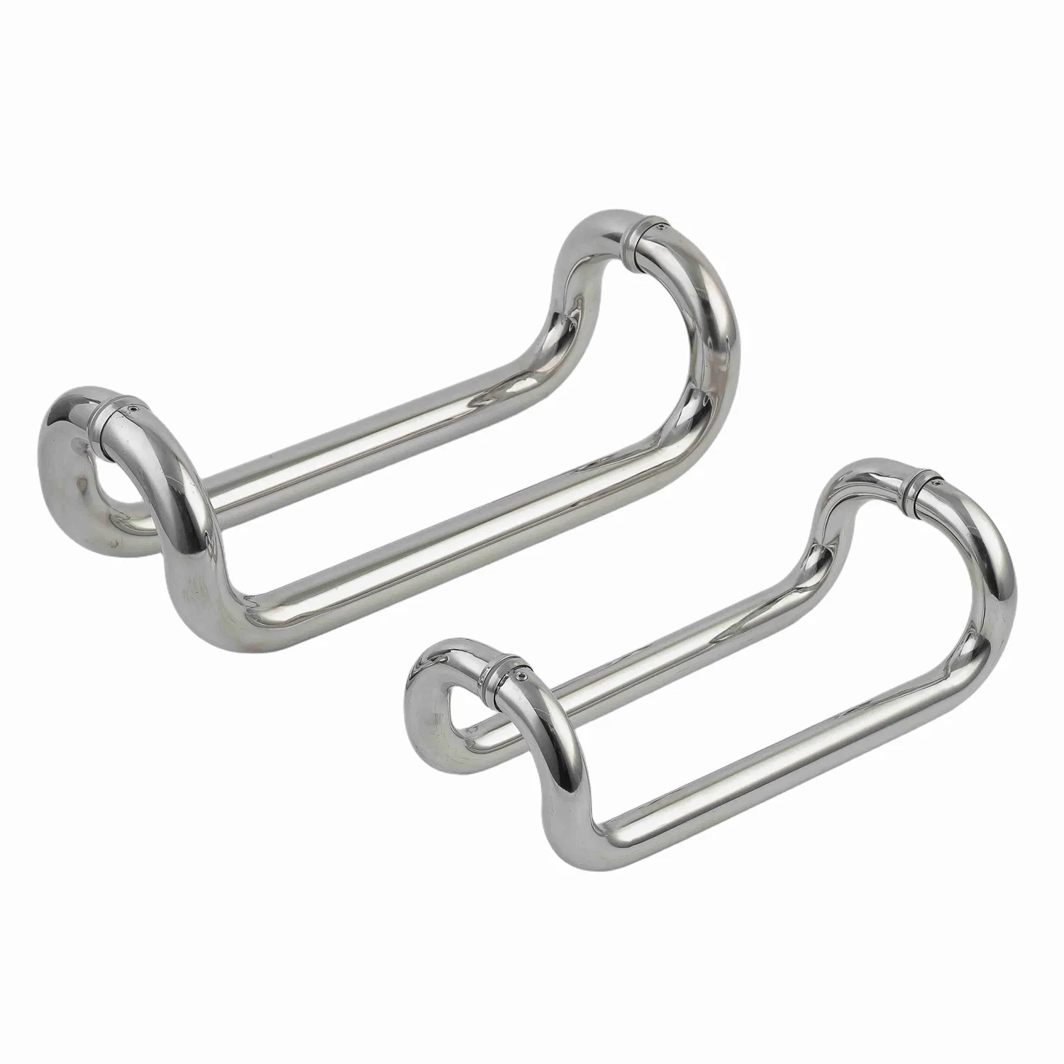 Modern Minimalist Four-Bend Type Round Pipe Thickened Stainless Steel Door Handle