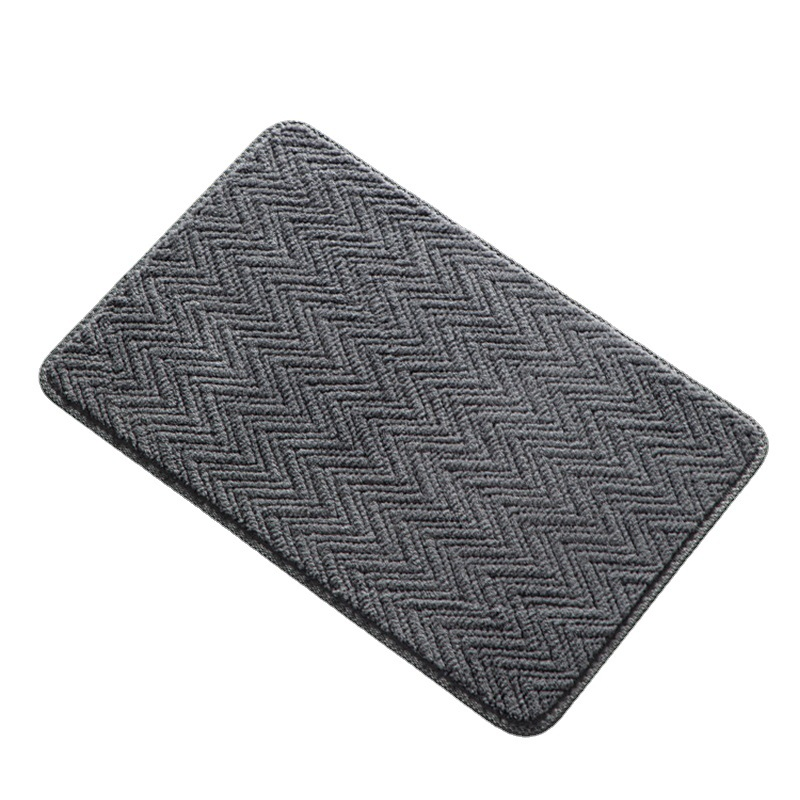 Jacquard Curved Corduroy Household Bathroom Absorbent Floor Mat