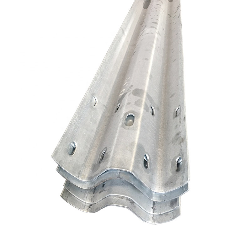 W Beam Galvanized Iron Crash Barrier Highway Guardrail