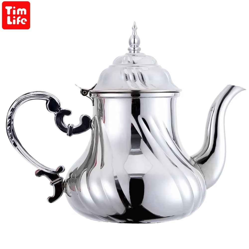 Restaurant Stainless Steel Teapot Hot Selling Inox Tea Kettle Arabic Coffee Pot Wholesales