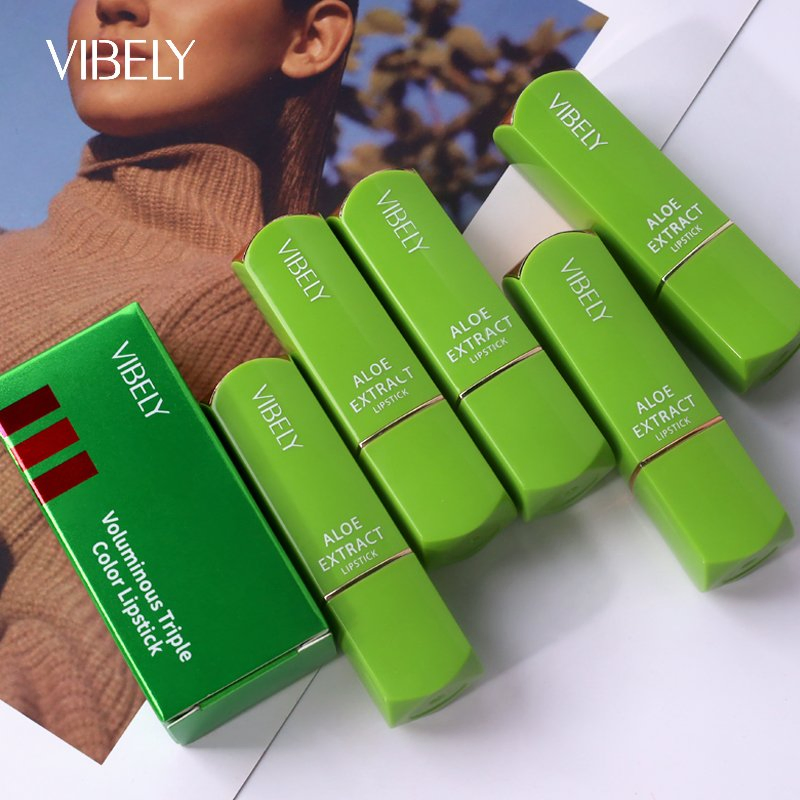 Beauty Makeup Multi-Color 3-in-1 Lipstick High Pigment Waterproof Matte Velvet Ladies Lipstick
