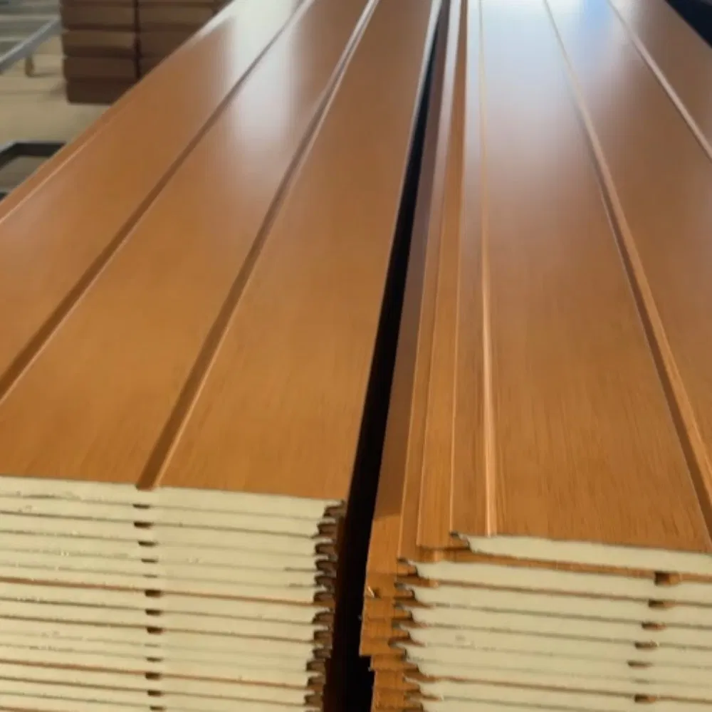 Decorative Sandwich Panel Insulated Metal PU Polyurethane Foam Carved Exterior Wall Panel