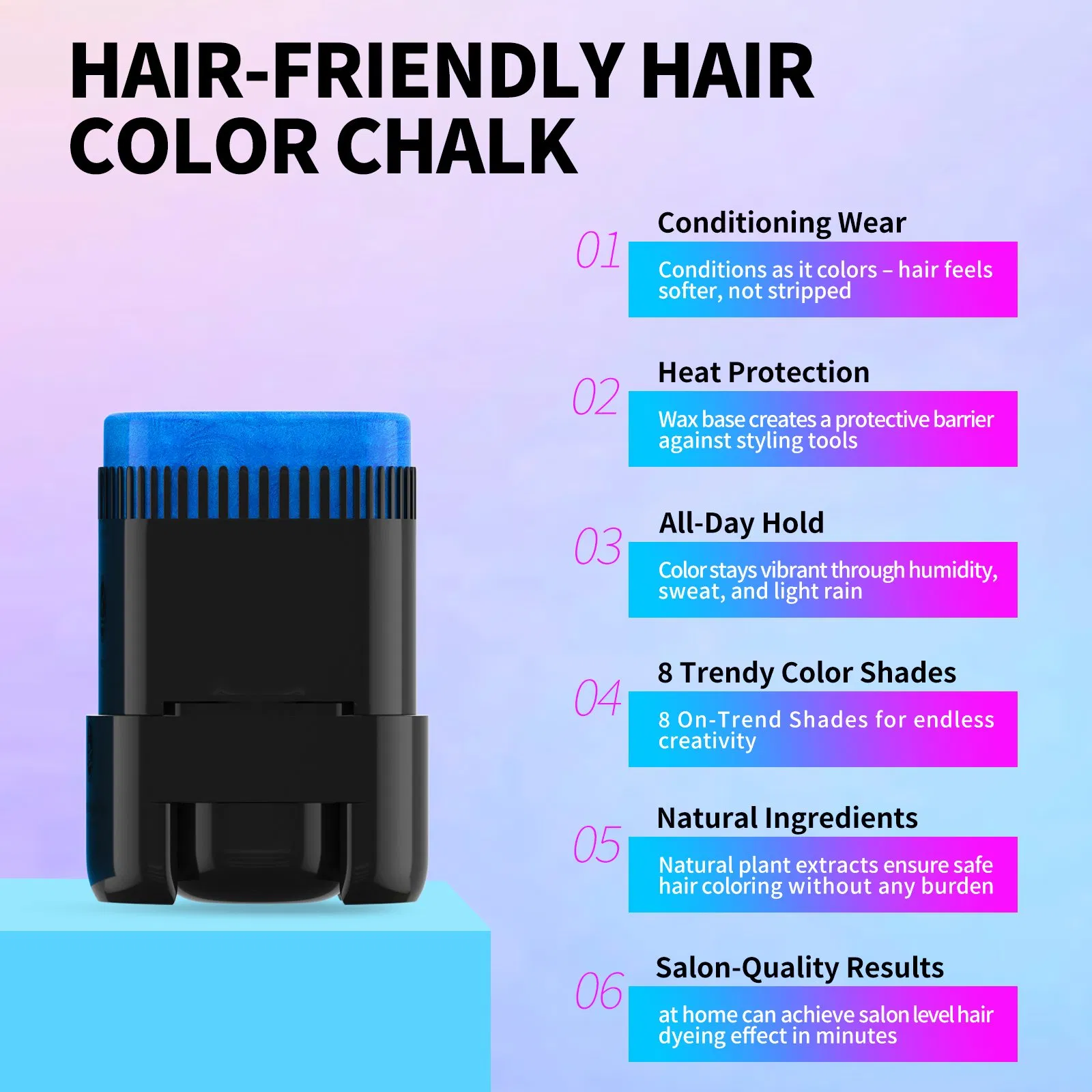 New Arrival Multi-Colors Waterproof Temporary Organic Ingredient Professional Hair Dye Color Cream
