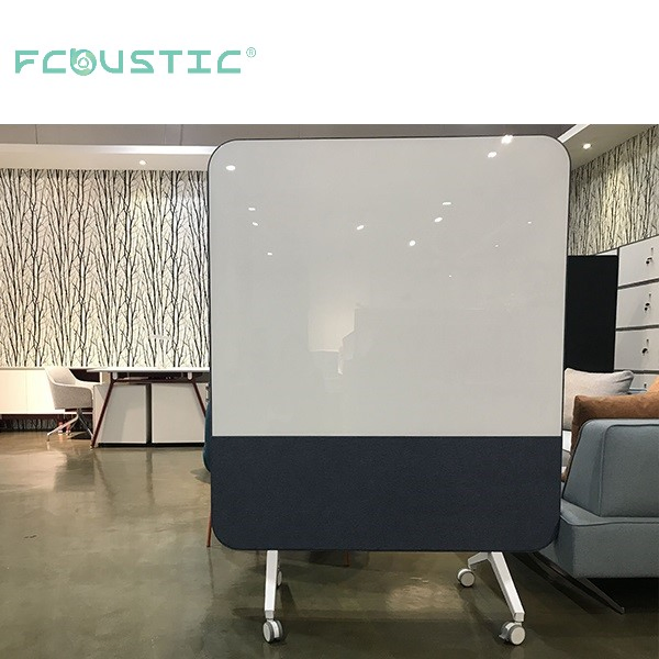 Floor Standing Soundproof Pet Polyester Acoustic Office Dividers Fabric Wrapped Acoustic Office Partition
