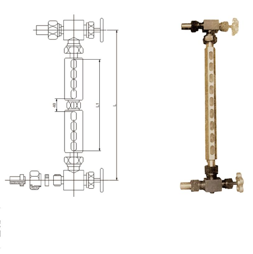 Refrigeration Flange Tube Type Liquid Level Gauge