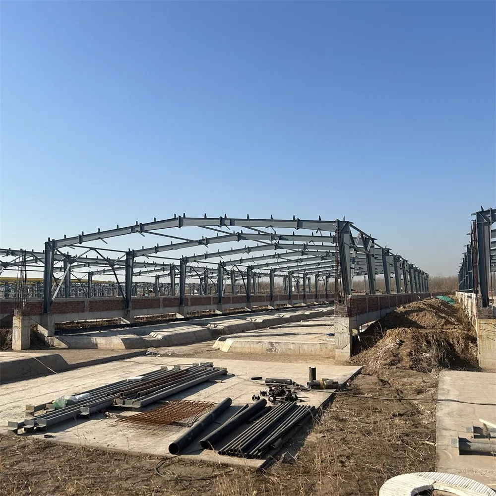 Livestock Steel Structure Breeder Buildings Cattle Houses with Good Earthquake Resistance