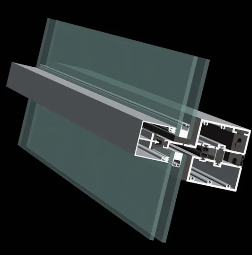 Decorative Aluminum Profiles Cladding Composite Wall Panels Facade Unitized System Tempered Glass Curtain Wall