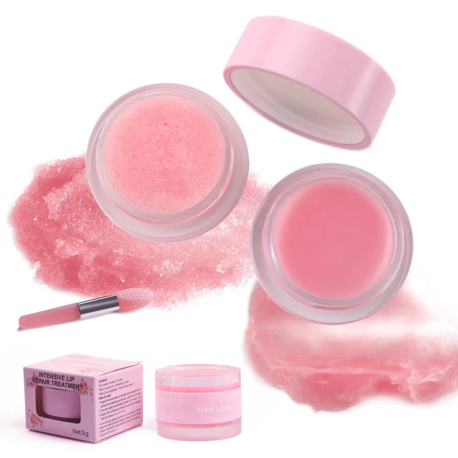 Nourishing 2-in-1 Lip Treatment Lip Scrub and Moisturizing Lip Balm