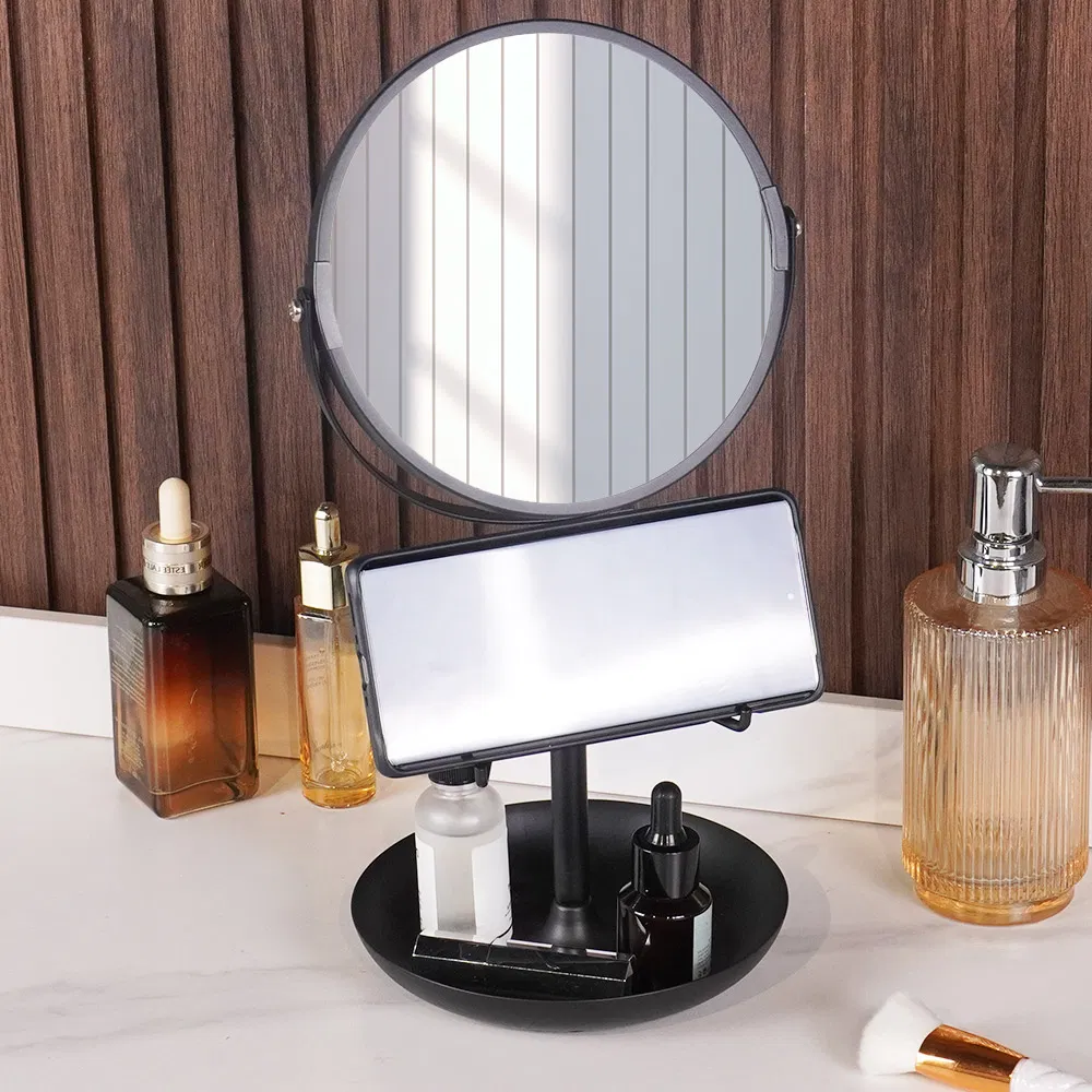 Double-Sided Vanity Makeup Mirror with 10X Magnification for Detailed Beauty