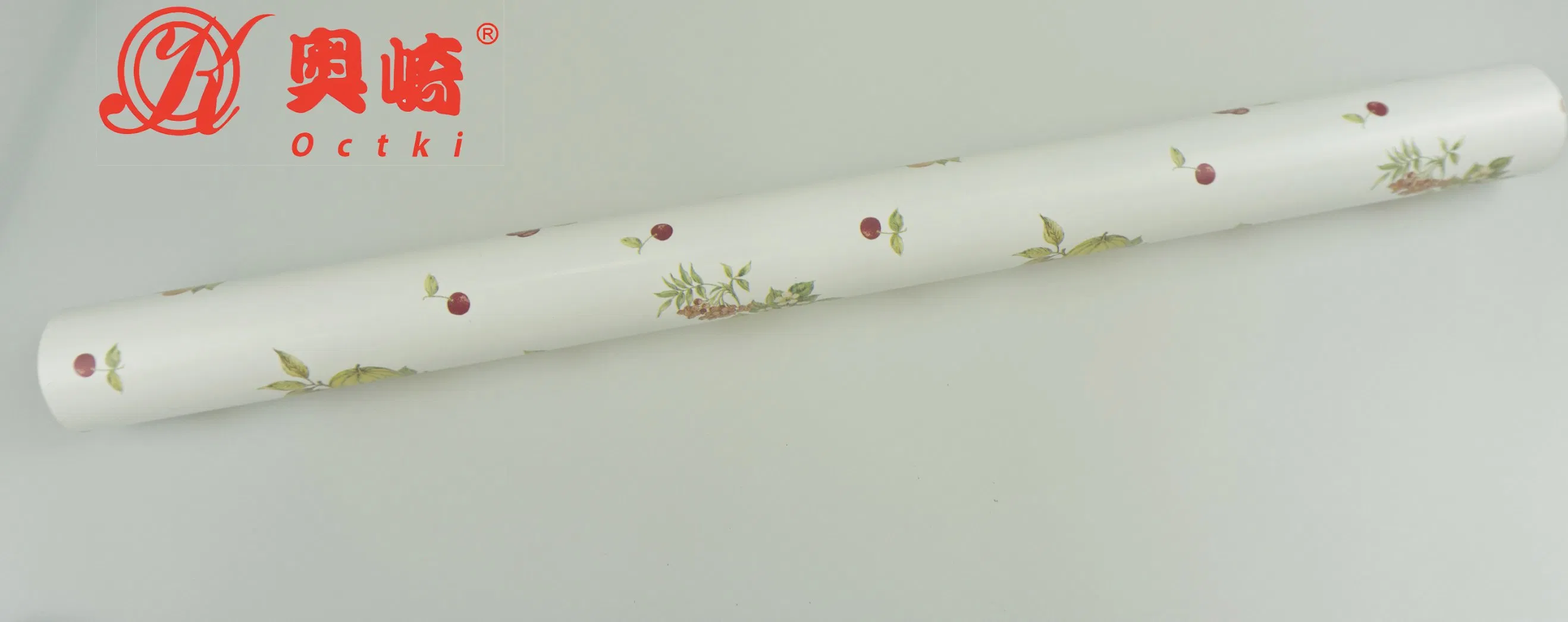 Octki Waterproof Elegant Fruits Printing PVC Self-Adhesive Bright Floral Wallpaper Desktop Background Decoration