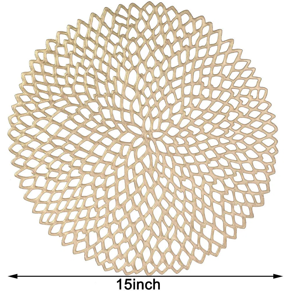 Gold High Quality PVC Plate Placemat