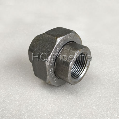 2000#3000# High Pressure Forged Steel Threaded Pipe Fittings A105 NPT Thread Union