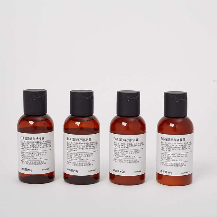 Cheap Custom Private Label 40ml Mini Disposable Hotel Supplies Body Lotion Shampoo and Conditioner Toiletries Set