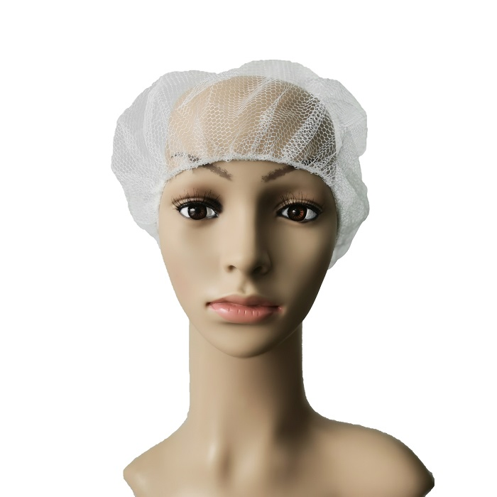 Disposable Hair Nets Durable Nylon Caps Breathable Honeycomb 21"