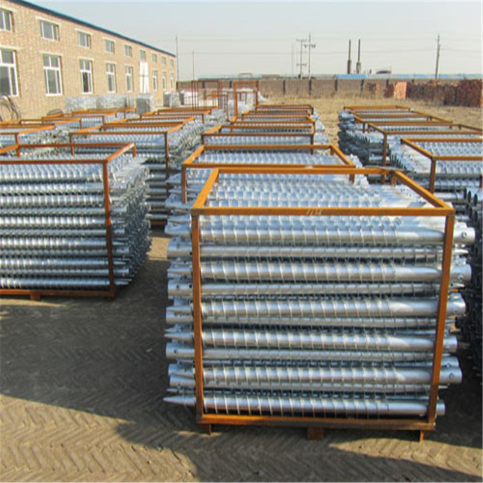 Solar Photovoltaic Spiral Pile Semi-Galvanized Galvanized Whole Galvanized Embedded Pile