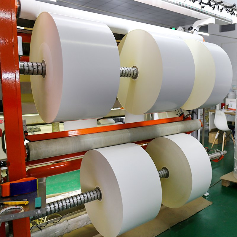 Big Roll Sticker Material Yellow Glassine Eco Direct Thermal Paper Sticker Label Sticker