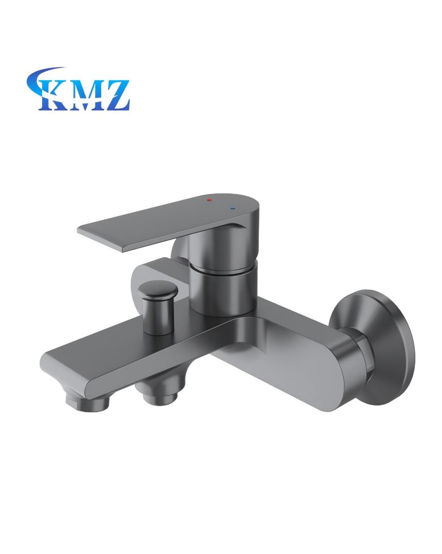Multifunctional Chrome-Plated Brass Double-Handed Faucet Hot and Cold Bathhtub Shower Faucet for Bathroom Use