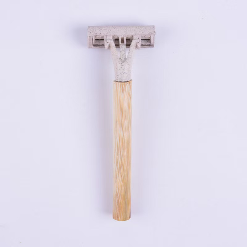 Eco Friendly Bamboo Triple Blades Shaving Razor Hotel Shaving Disposable Razor