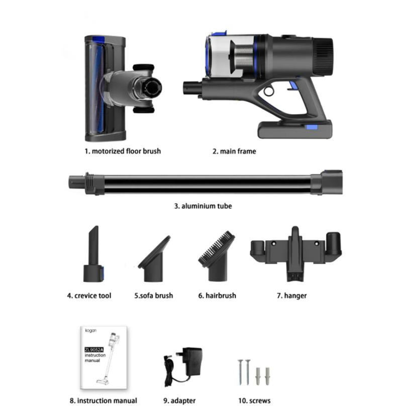 24kpa OEM Wireless Multi Function Vacuum Cleaner with a Dust Sensor