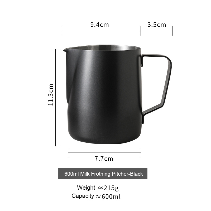 304 Stainless Steel Coffee Shop Barista Coffee Lovers Espresso Graduated Latte Cup Milk Frother Pitcher