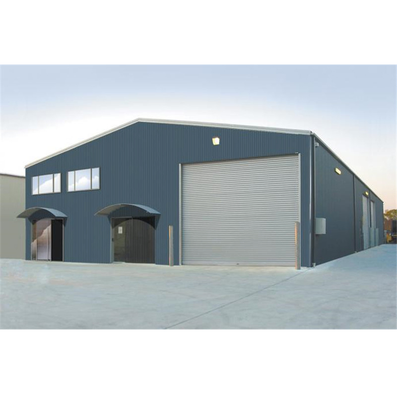 Large Steel Sheds Industrial Construction Prefabricated Light Steel Structure Storage Barn Shed Large Garage with Waterproof Insulated Sandwich Panel