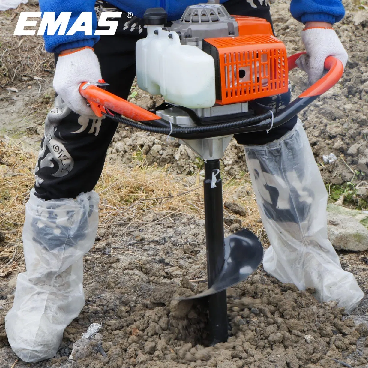 63cc 2 Stroke Earth Auger Ice Auger Post Hole Auger Ground Earth Drill