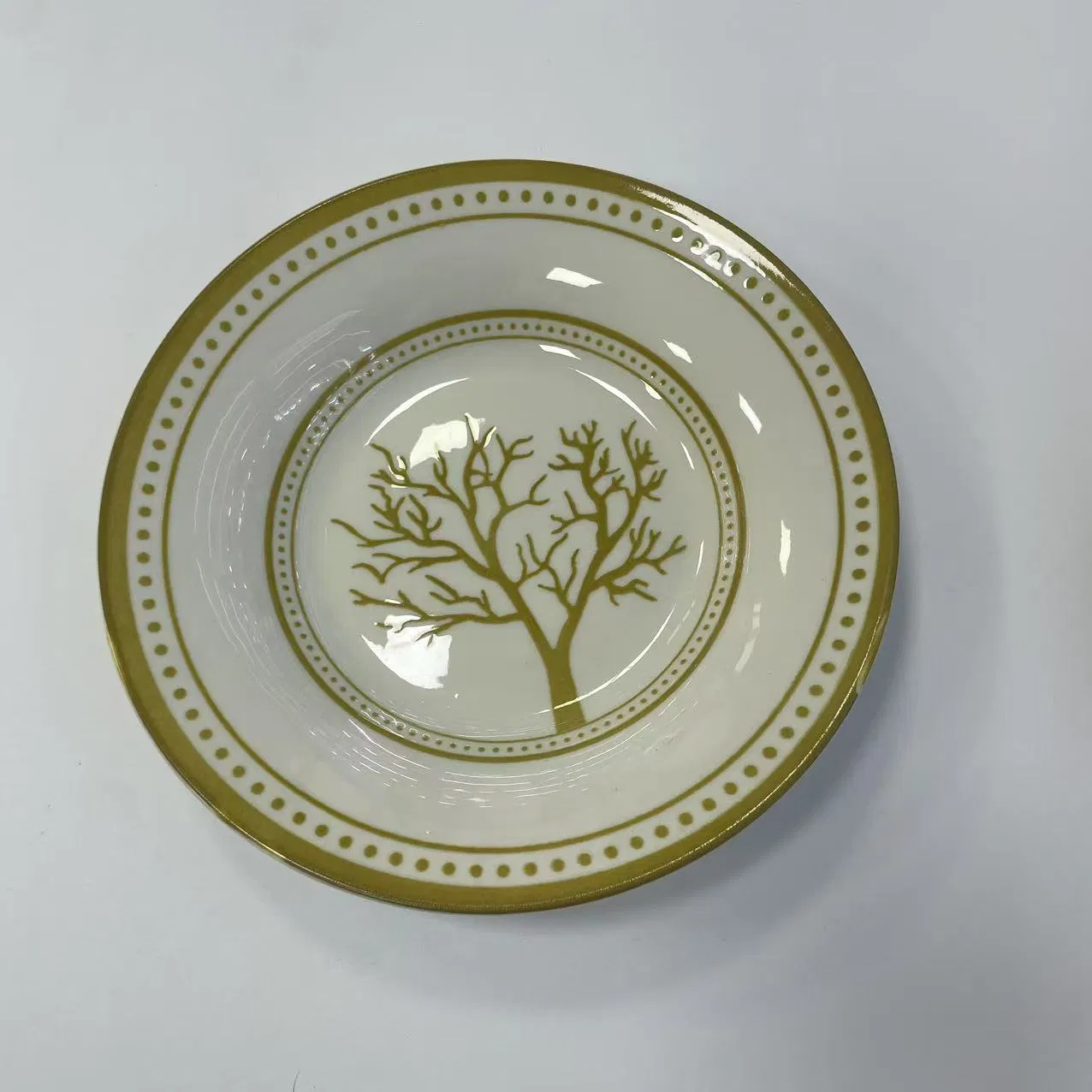 Eco-Friendly Healthy Pad Printing 1 Soup Plate 8" Porcelain Ceramic Tableware