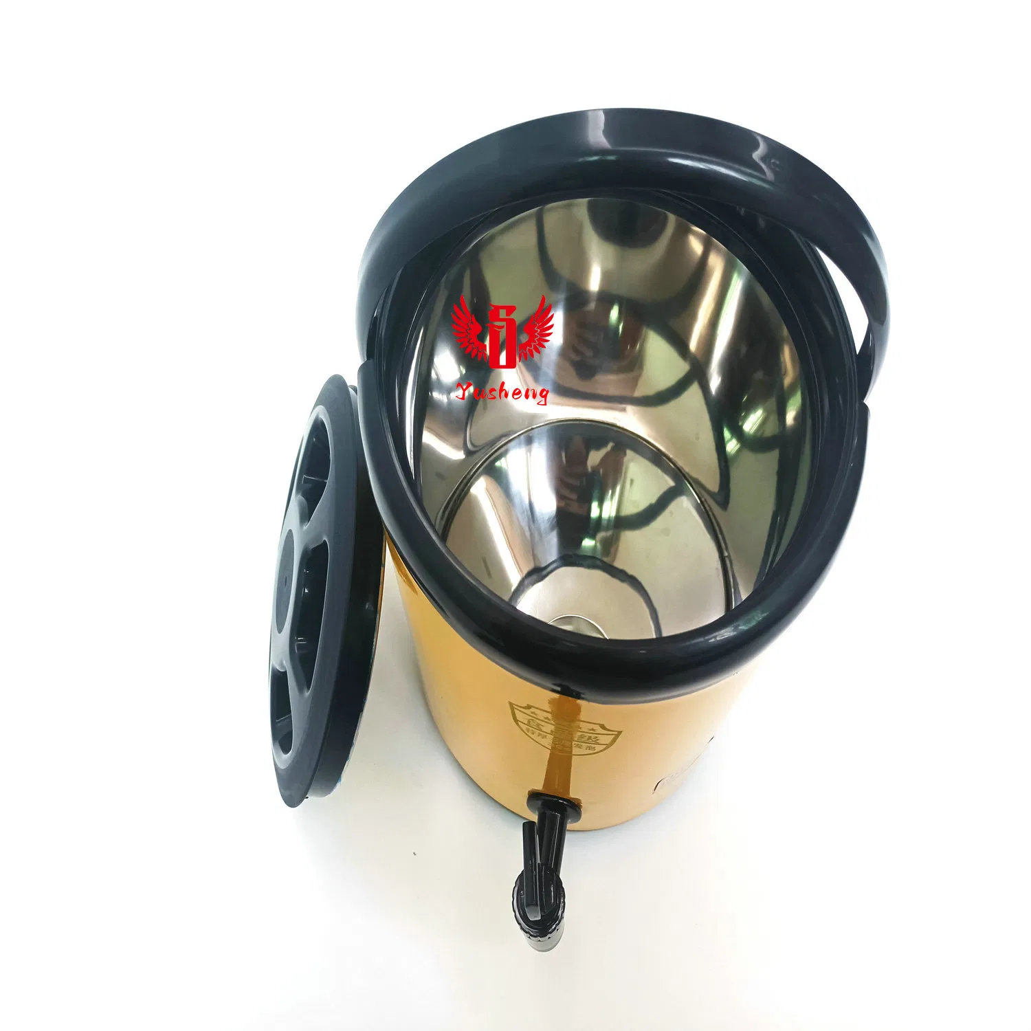 Yellow Stainless Steel Milk Can, Colored Juice Dispenser, Milk Tea Pot Coffee Bucket