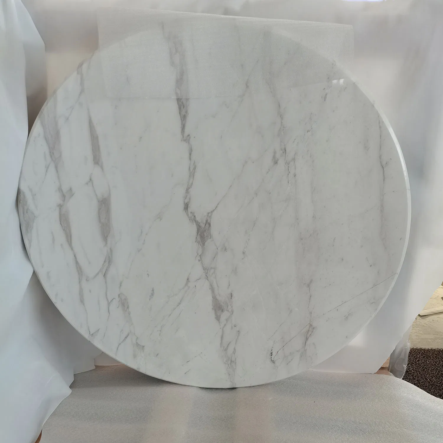 Hot Selling Volakas Marble Slab Greece Table Marble Nature White Tiles Marble Table Top