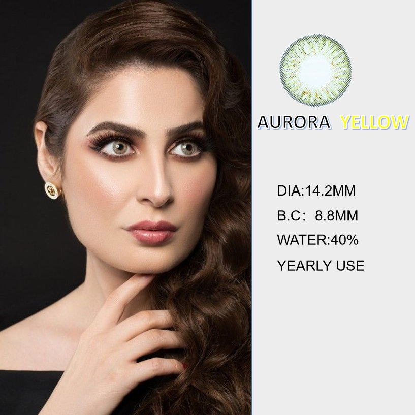 Gray Brown Natural Contact Lenses 2PCS/Pair Colored Lenses Super Natural Eye Color Lens Yearly Lens for Eyes